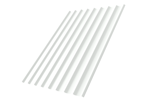 Профнастил С20R 0,5 Satin RAL 9003 сигнальный белый