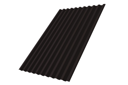 Профнастил С21R 0.45 Drap RAL 9005 чёрный