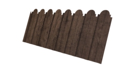 Профнастил С10A фигурный 0,45 Print Elite Antique Wood TwinColor