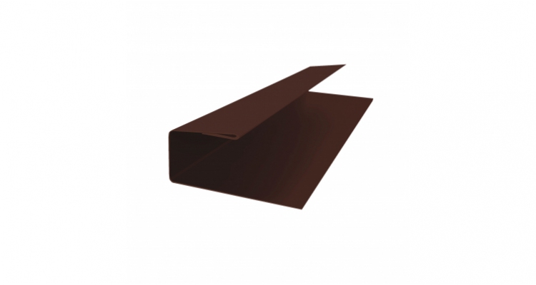 J-Профиль 12мм 0,5 Satin Matt RAL 8017 шоколад (2м)