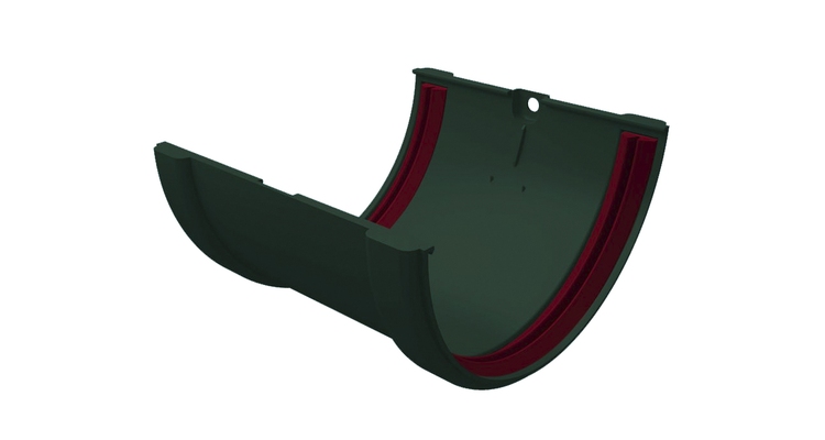 Соединитель желобов ПВХ Grand Line зеленый (RAL 6005)