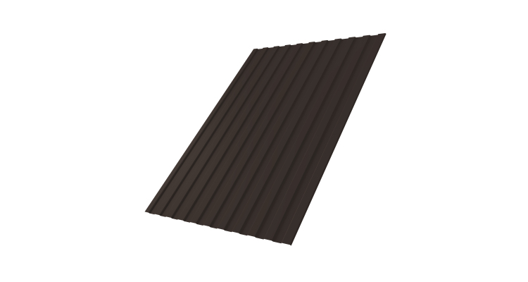 Профнастил С8А 0,45 Drap RR 32 темно-коричневый