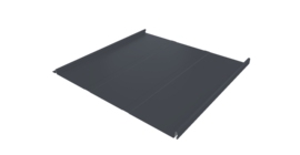 Фальц двойной стоячий Line Grand Line 0,5 Satin Matt TX с пленкой на замках RAL 7024 мокрый асфальт