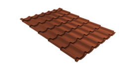 Металлочерепица классик Grand Line 0,45 Drap TR RAL 8004 терракота