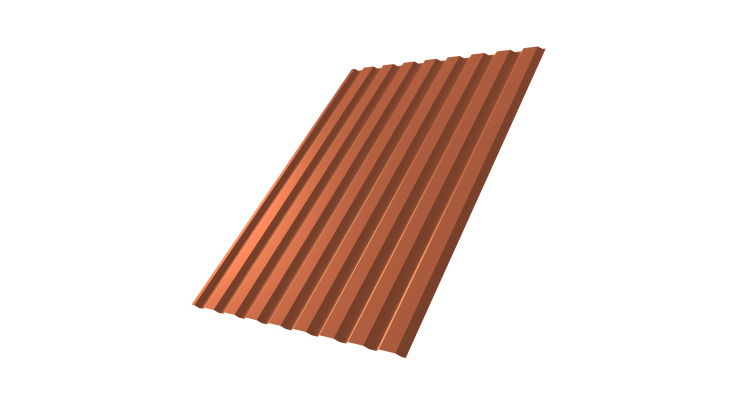 Профнастил С20A 0.45 Drap TX RAL 8004 терракота