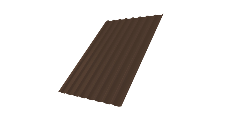 Профнастил С20B 0,5 Velur X RAL 8017 шоколад