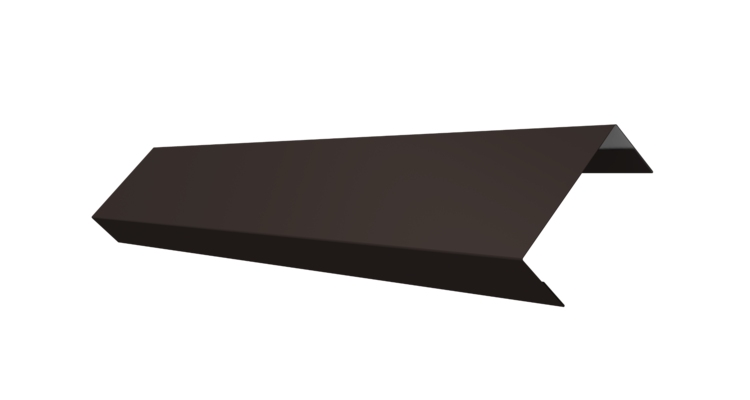 Ламель лицевая 50 забора жалюзи Texas 0.45 Drap ST с пленкой RR 32 темно-коричневый