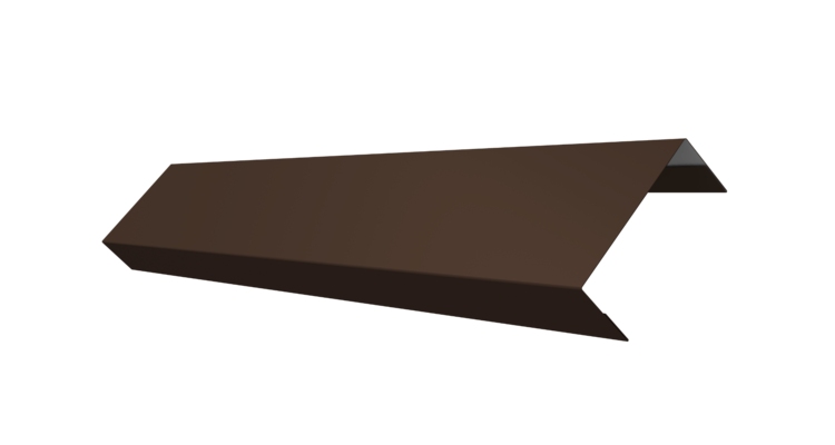 Ламель лицевая 50 забора жалюзи Texas 0.5 Drap с пленкой RAL 8017 шоколад