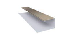 Планка П-образная Экобрус Grand Line 0,45 PE с пленкой RAL 1015 светлая слоновая кость (3м)