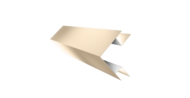 Планка угла внешнего сложного Экобрус Grand Line 0,45 PE с пленкой RAL 1015 светлая слоновая кость (3м)