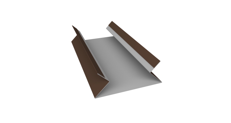 Планка угла внутреннего составная верхняя 0,45 Drap ST RAL 8017 шоколад (2м)