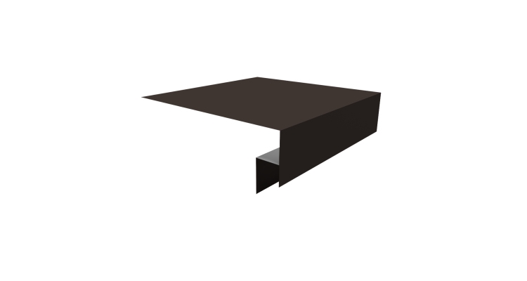 Планка околооконная сложная Экобрус Grand Line 250х50х25 0,5 Drap TX RR 32 темно-коричневый (2м)