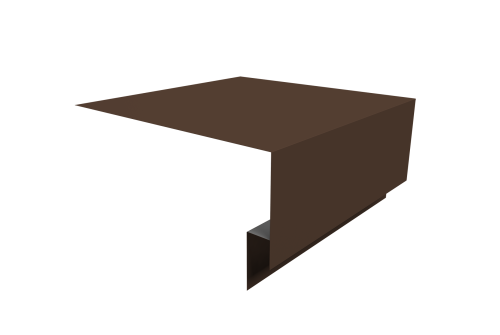 Планка околооконная сложная Экобрус Grand Line 250х75х25 0,45 Drap TX RAL 8017 шоколад (3м)