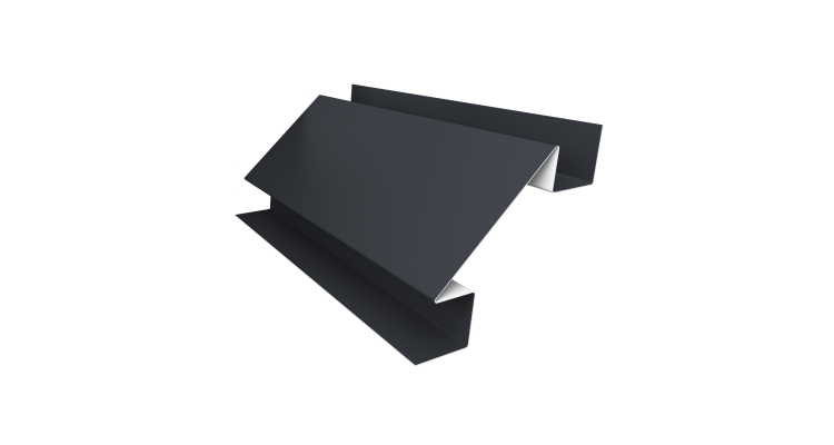 Угол внутренний сложный 75мм 0,45 Drap RAL 7024 мокрый асфальт (3м)