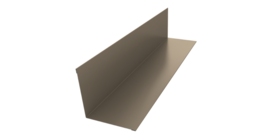 Угол внутренний 110х110 0,5 Satin с пленкой RAL 1015 светлая слоновая кость (3м)