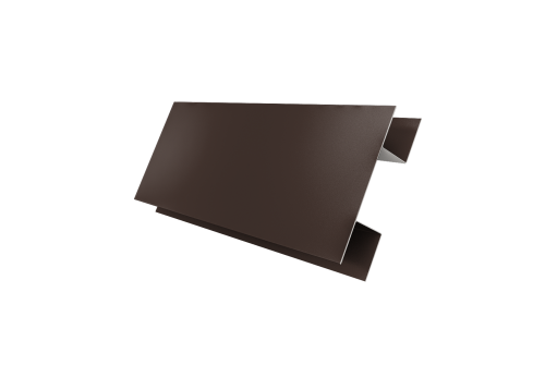 Планка H-образная стыковочная сложная 0,45 Drap TX RAL 8017 шоколад (3м)