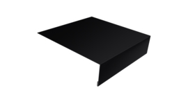 Планка лобовая/околооконная простая 190х50 0,5 Drap RAL 9005 черный (2м)