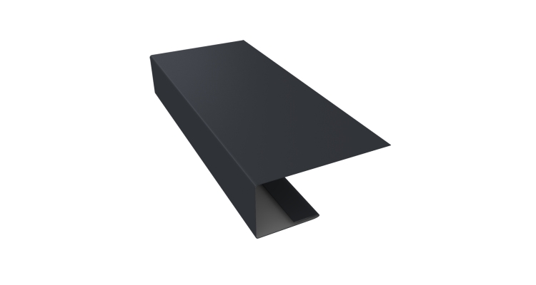 J-Профиль 18мм 0,5 Satin с пленкой RAL 7024 мокрый асфальт (2м)