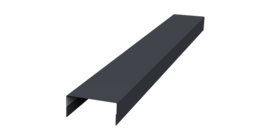 Крышка 30х15 жалюзи Texas 0,5 Satin RAL 7024 мокрый асфальт (3м)