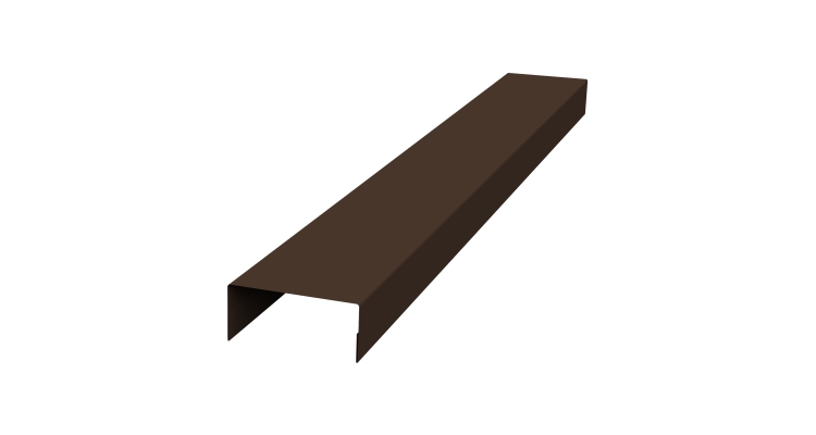 Крышка 45х20 жалюзи Texas 0,45 Drap ST RAL 8017 шоколад (2м)