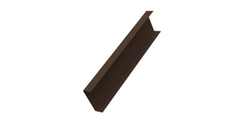 Декоративная накладка на столб универсальная 60х60 для забора жалюзи 0,45 PE-Double RAL 8017 шоколад (2,5м)