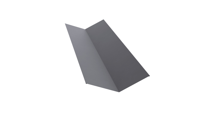 Планка ендовы верхней 145х145 0,45 Drap RAL 7004 сигнальный серый (2м)