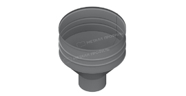 Воронка водосборная Металл Профиль ПРОЕКТ D350х150 Ral 7004