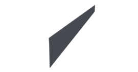 Ламель забора жалюзи Palermo стартовая/финишная для калиток и ворот 0,45 Drap TR RAL 7024 мокрый асфальт